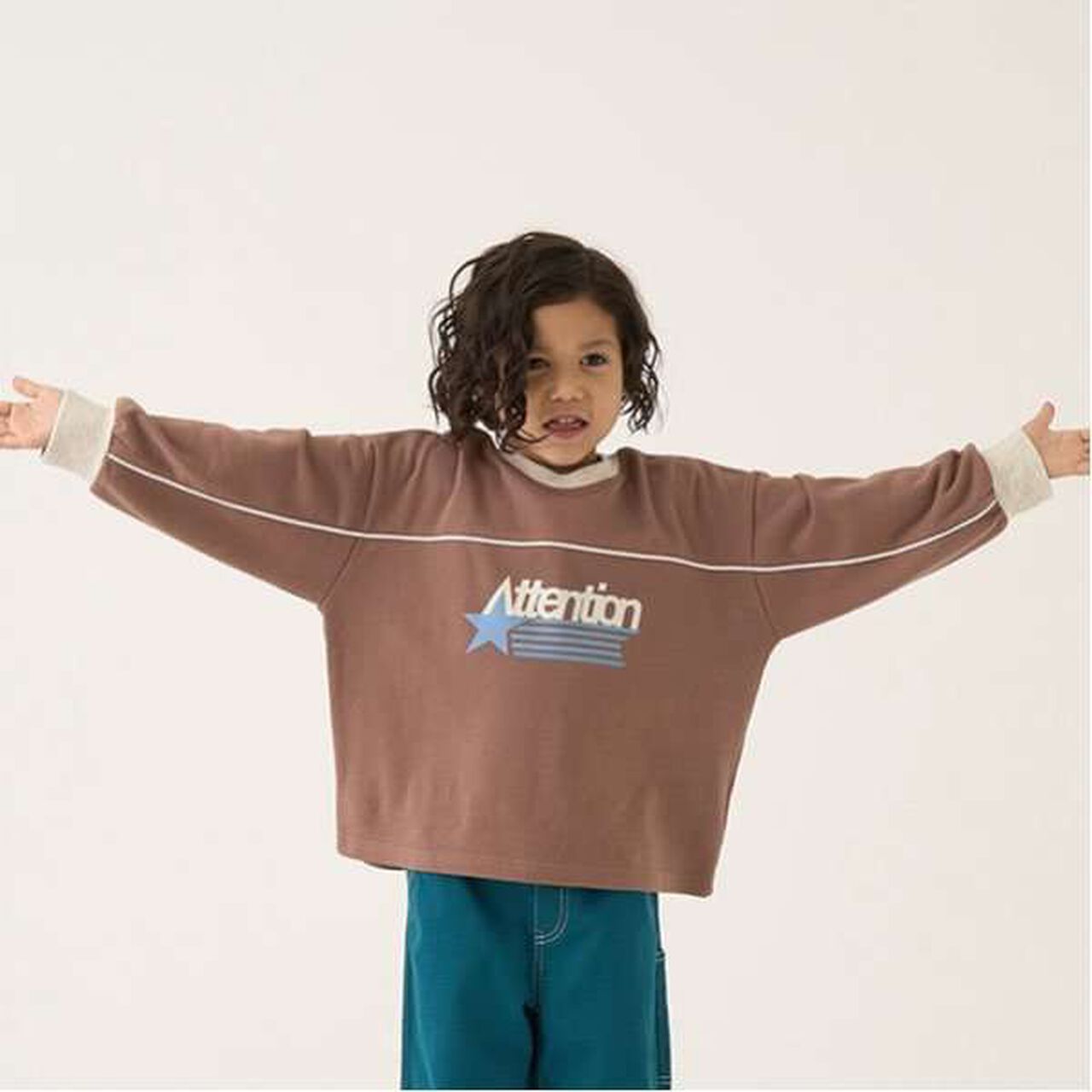 Pilling-Resistant Bi-Color Sweatshirt,Milky white, large image number 6