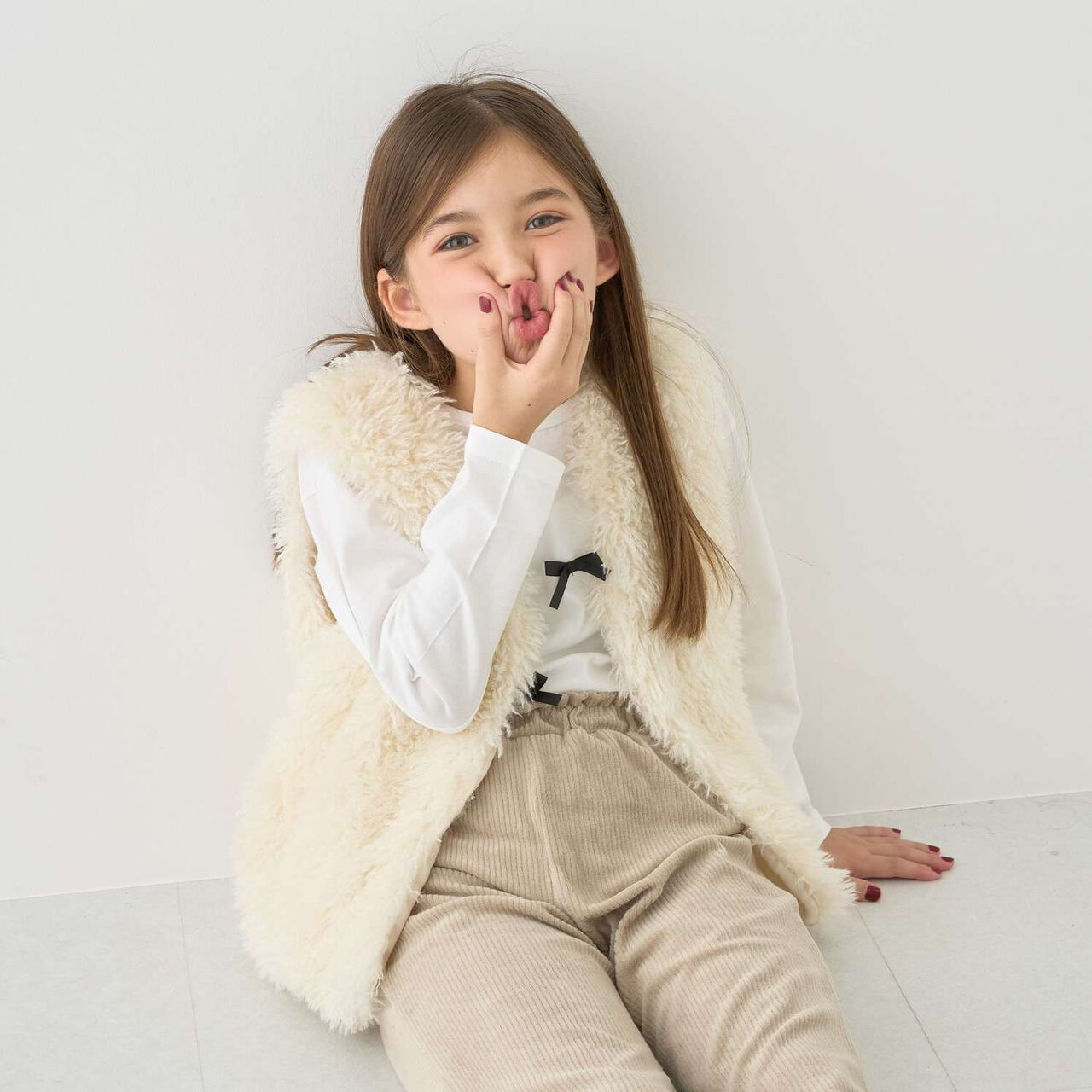 [Halloween] Fluffy and Soft Fur Vest,Greige, large image number 9