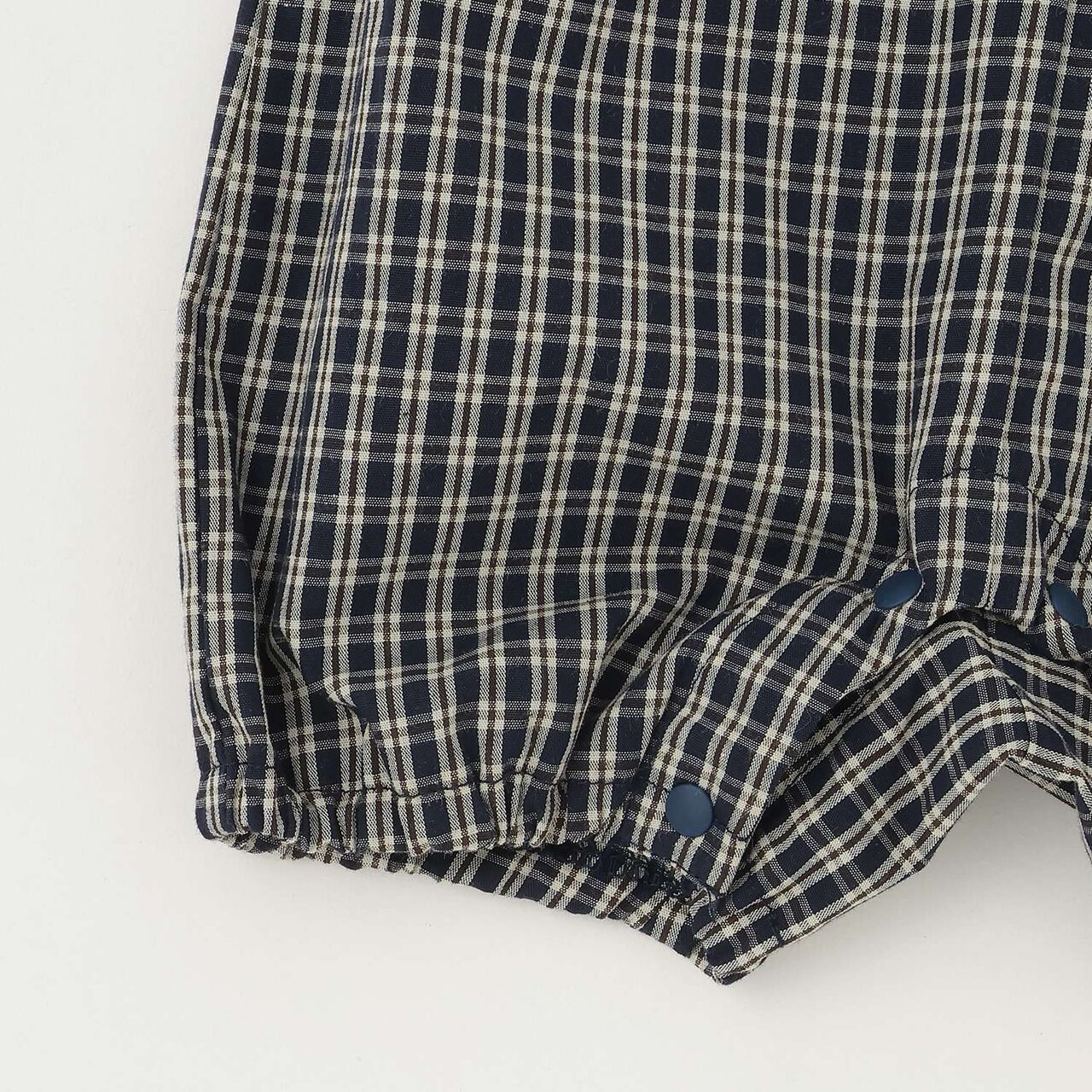 Checkered Overalls Set,Navy, large image number 12