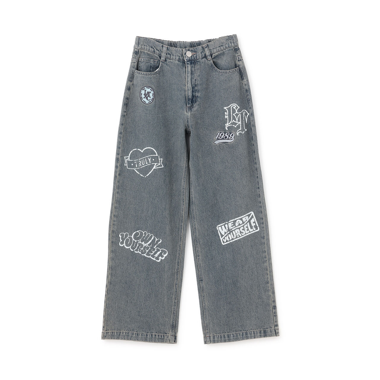 [LTXC] Patch Design Denim Pants,Gray, large image number 7