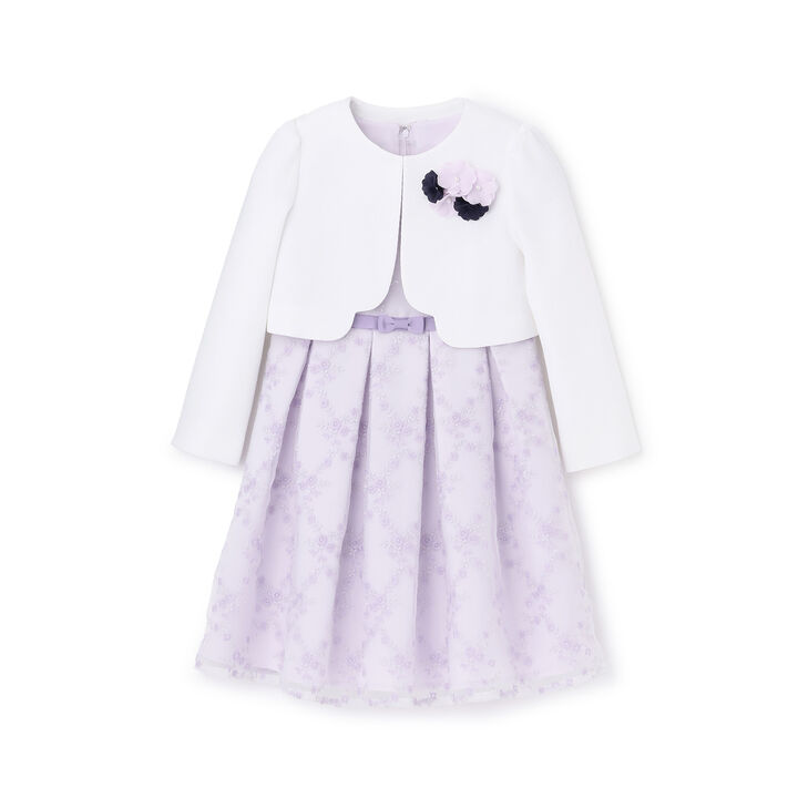 [Formal] Lace OP + No Collar JK Set,Lavender, medium image number 10