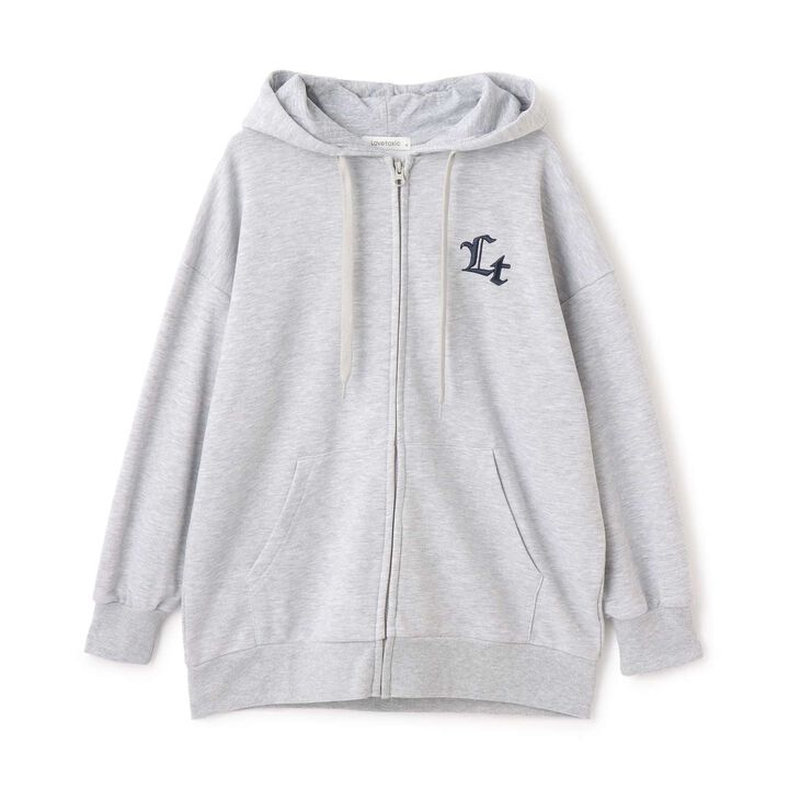 Loose Zip Parka,Black, medium image number 12