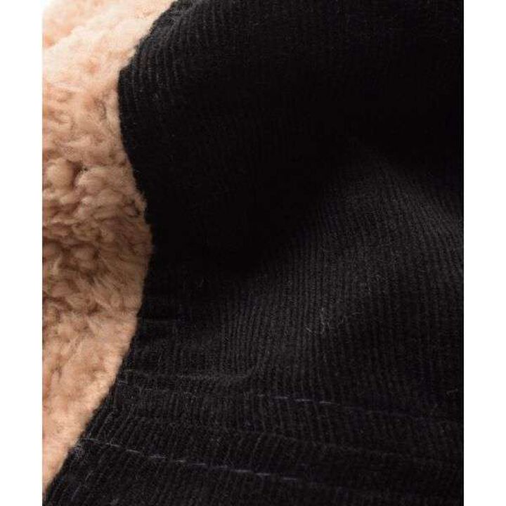 Corduroy Boa Cap,Black, medium image number 3
