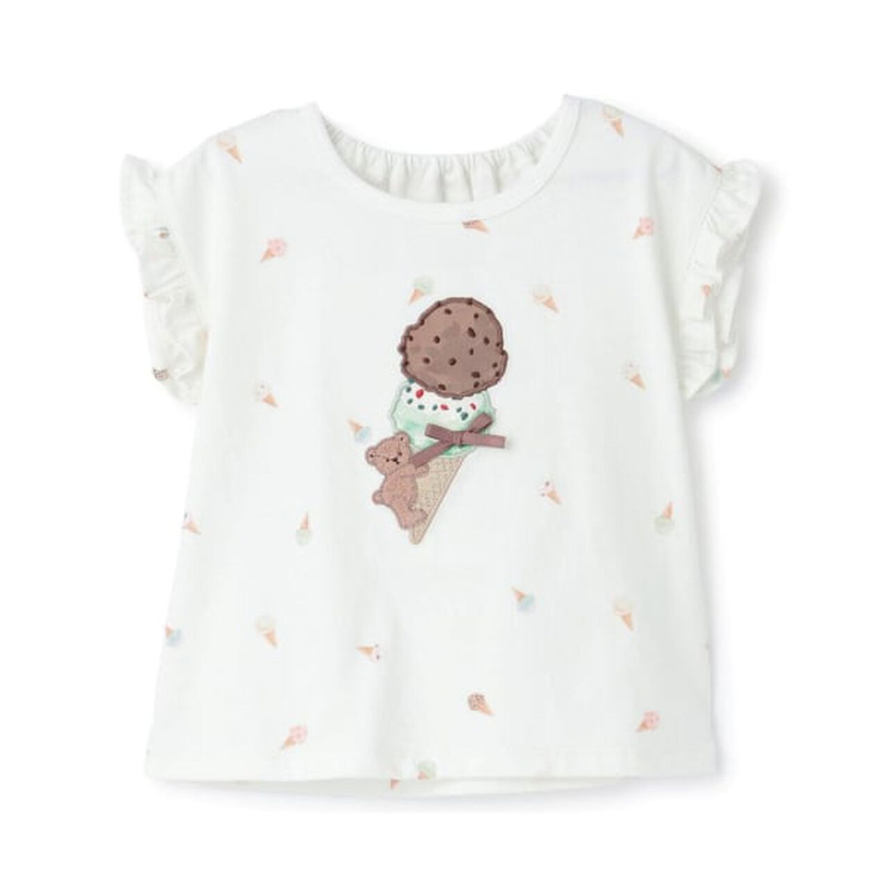 [31 Ice Cream] Cool Sensation Graphic Short Sleeve T-Shirt,Dark red, large image number 13
