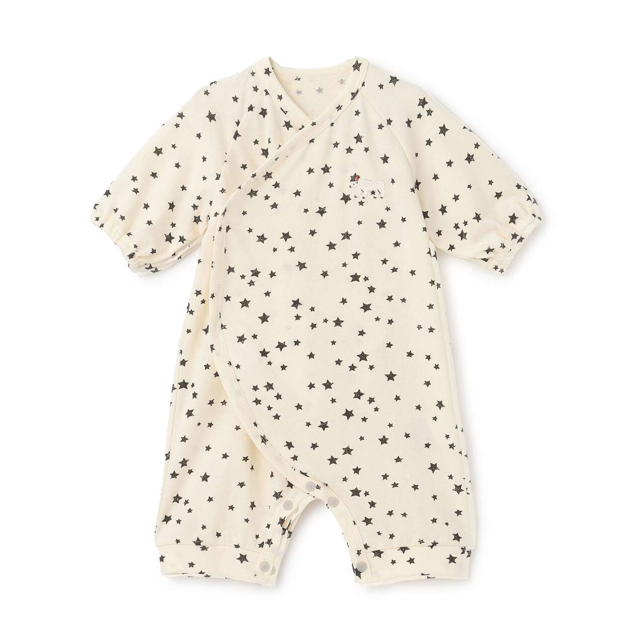 Organic Star Newborn Wear [Made in Japan],Pearl white, large image number 0