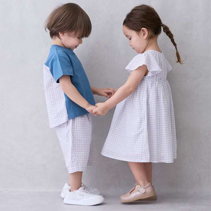 [Link] Smocked One-Piece Dress,Off white, medium image number 4