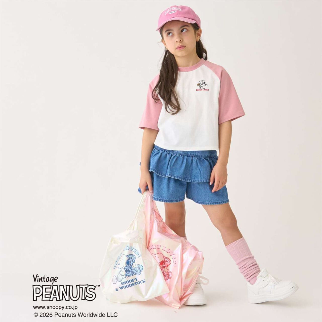 [SNOOPY] Metallic Tote Bag,Off white, large image number 2