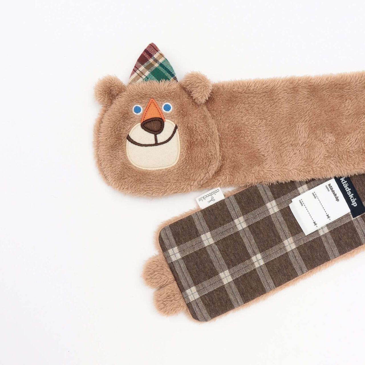 Korobokkuru Animal Scarf,Brown, large image number 3