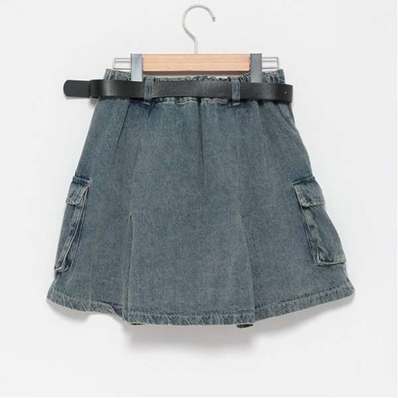 LTXC - Belted Cargo Box Skirt Shorts,Black, large image number 1