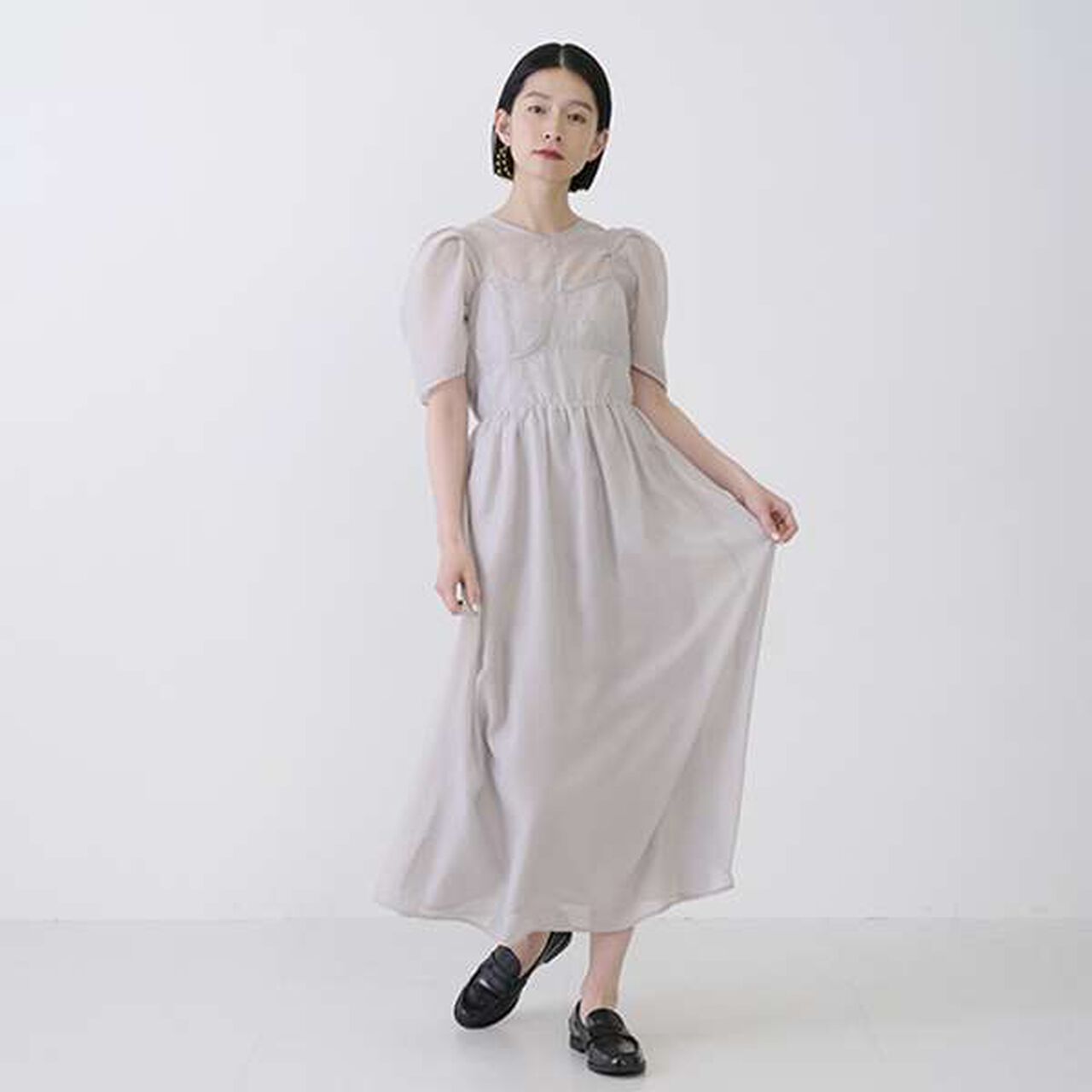 [LADIES] Bustier Dress Set,Gray, large image number 0