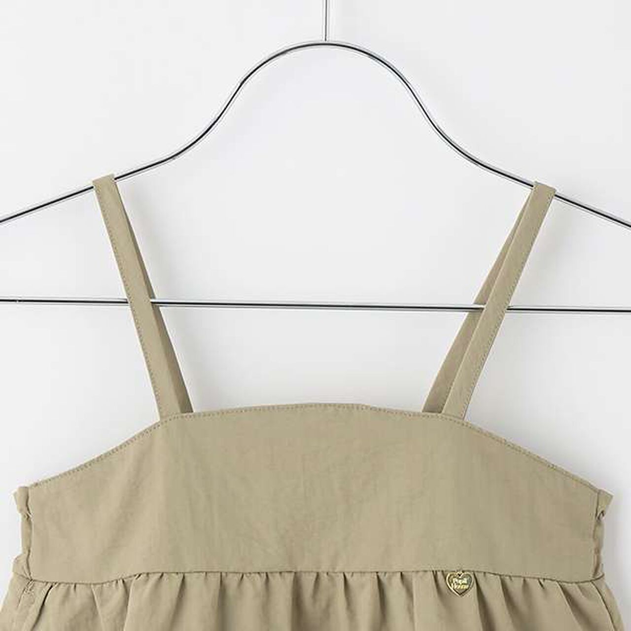 Tiered Long-Sleeve One-Piece Dress with Back Ribbon,Light khaki, large image number 3