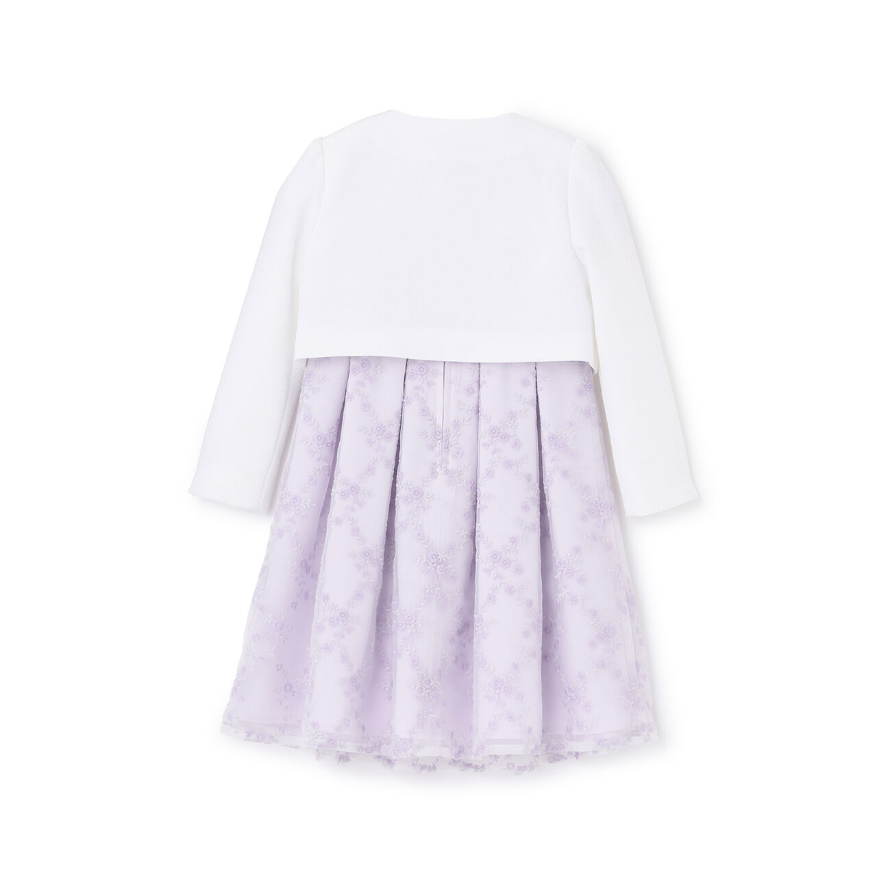 [Formal] Lace OP + No Collar JK Set,Lavender, large image number 11