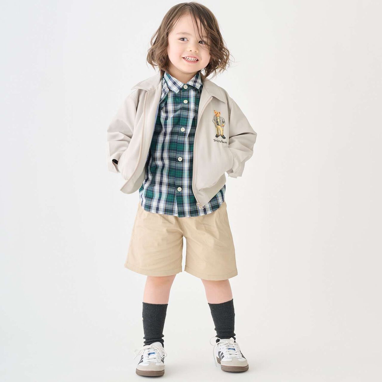 Teddy Bear Swing Jacket,Light beige, large image number 5
