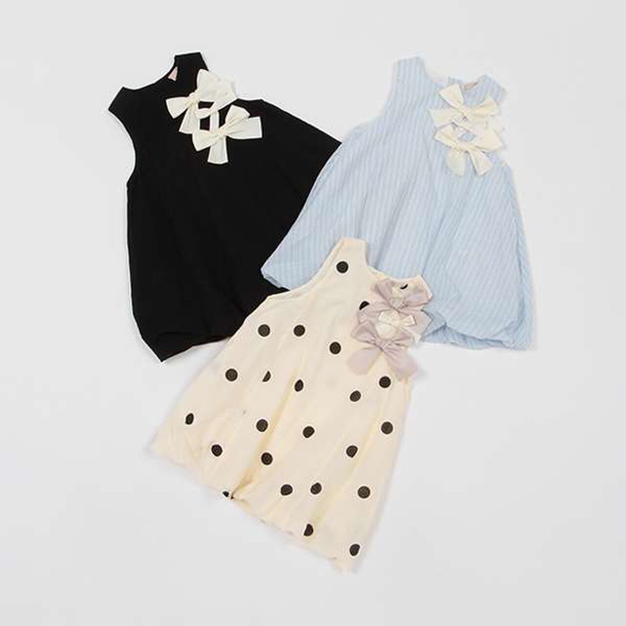 [Link] Ribbon Balloon Dress (Kids),Pearl white, large image number 12