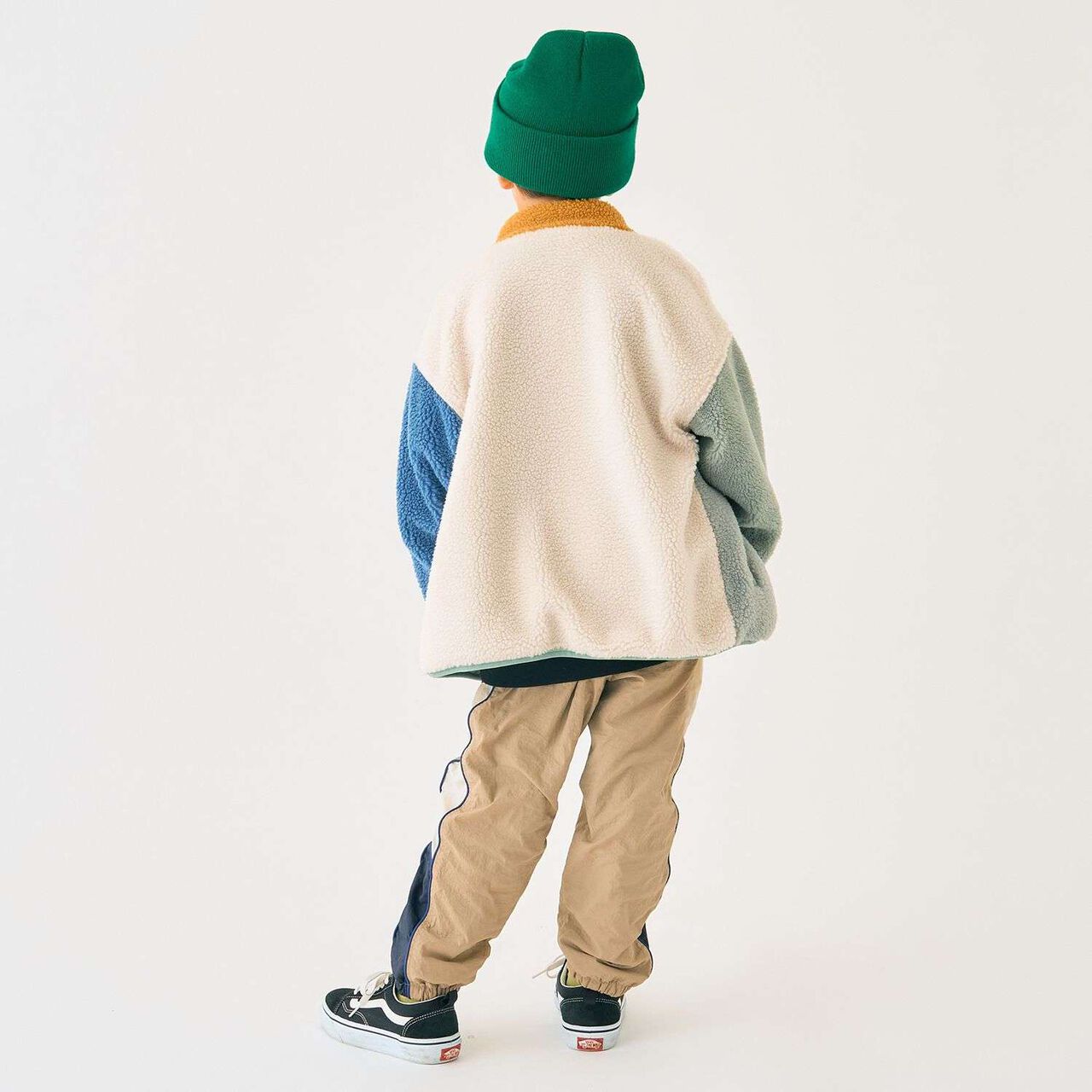 Reversible Color-Blocked Boa Outerwear,Black, large image number 35