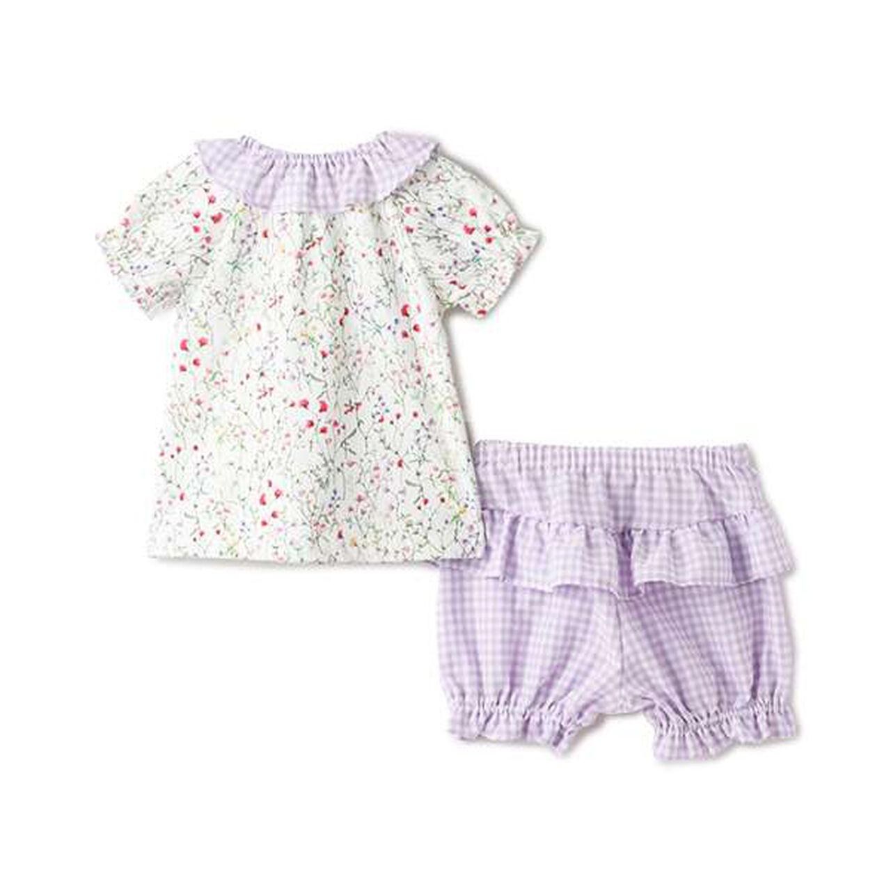 Botanical Garden Baby Suit,Lavender, large image number 1