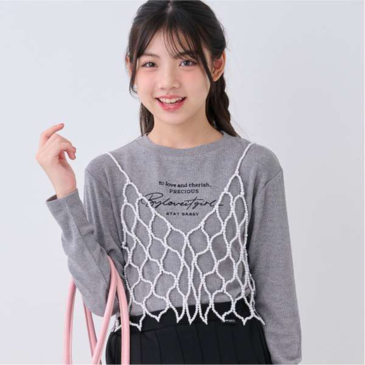 Micro-Fleece Long Sleeve T-Shirt,Black, large image number 6