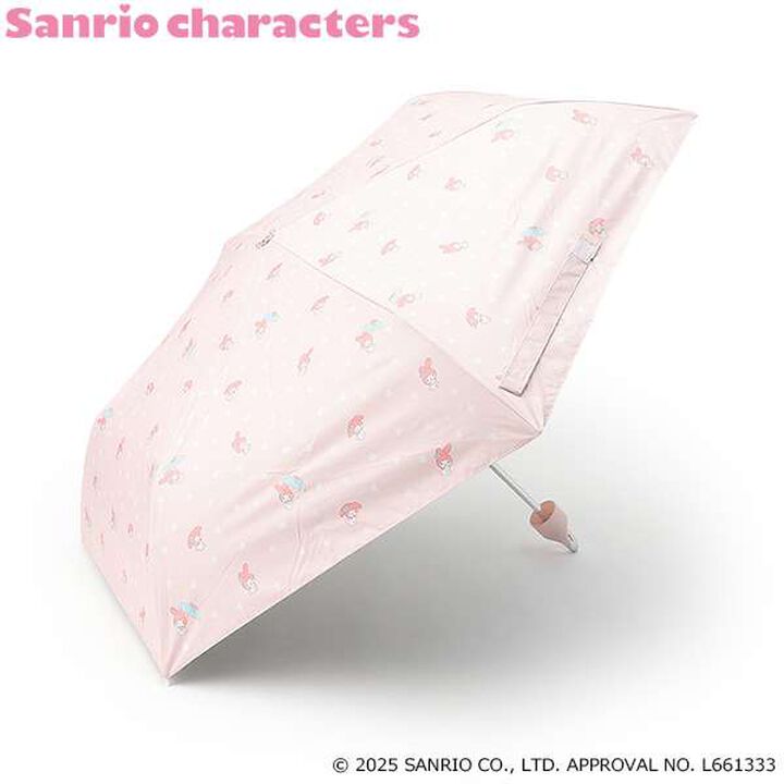 [Sanrio Characters] All-Weather Folding Umbrella,Light pink, medium image number 0
