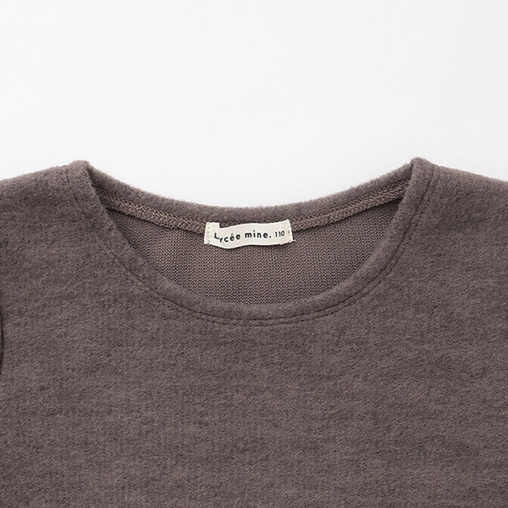 Fluffy Brushed Short-Sleeve Top,Deep pink, medium image number 6