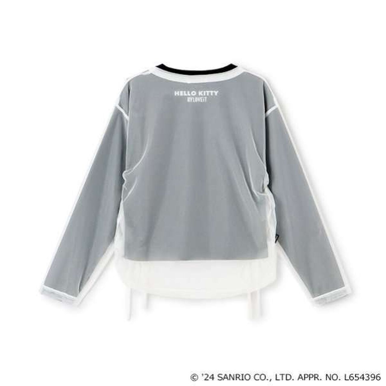 Hello Kitty Tulle Layered Shirt,Black, large image number 1