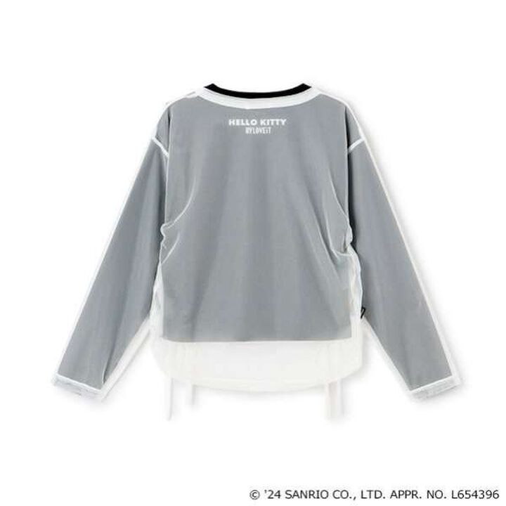 Hello Kitty Tulle Layered Shirt,Black, medium image number 1