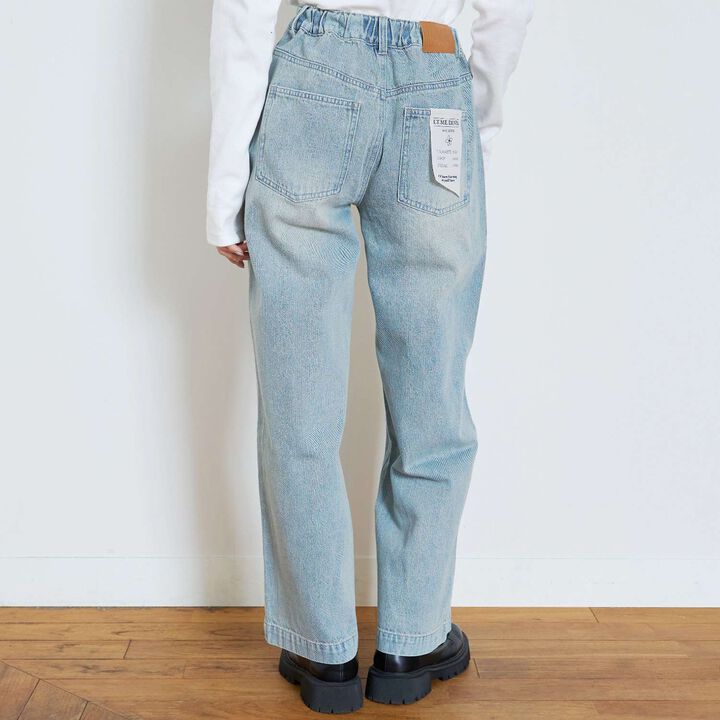 [LTXC] Tack Wide Denim Pants [Set Available],Gray, medium image number 2