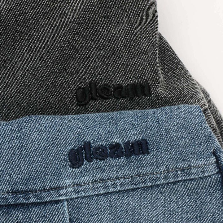 Denim-Like Cut Pleated Skirt,Gray, medium image number 14