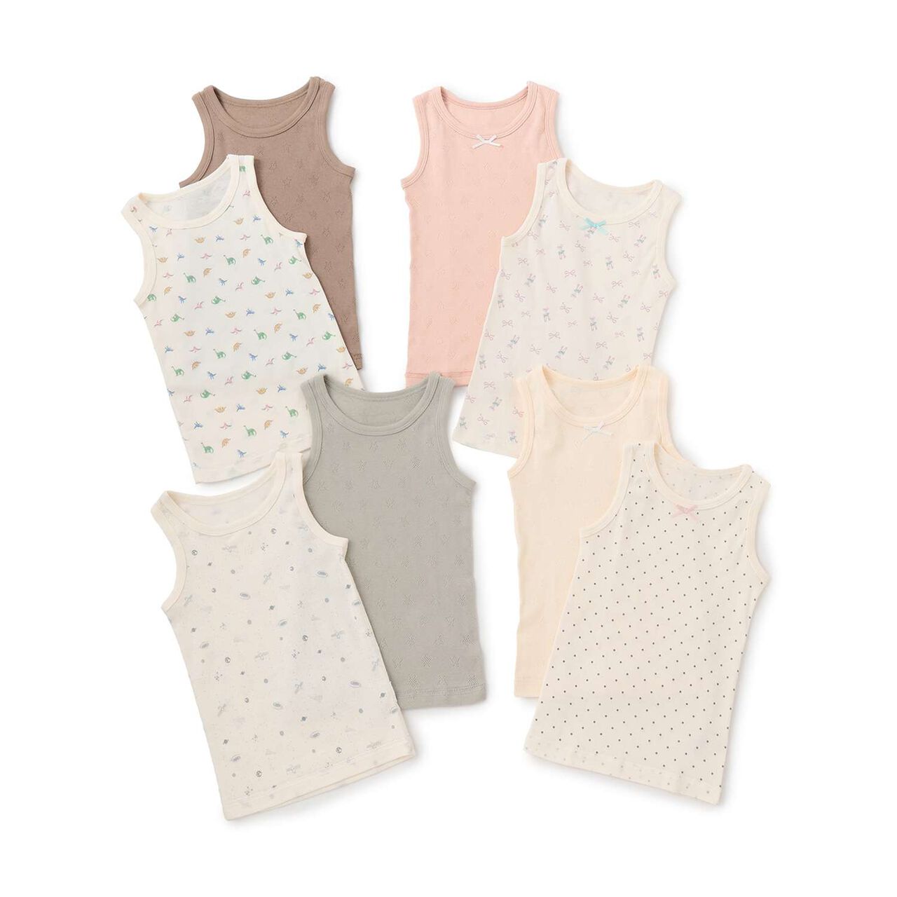 [Weak Acidity] 2-Pack Tank Undershirts,Cream, large image number 9