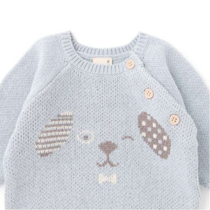 Dog Print Knit + Pants Set,Ivory, medium image number 13