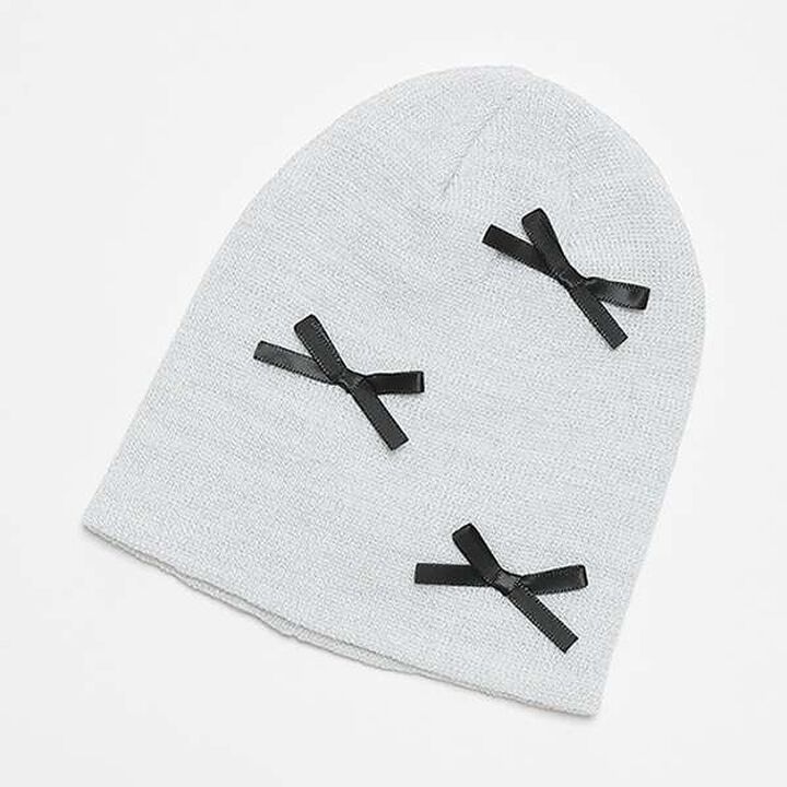Ribbon Beanie,Gray, medium image number 6