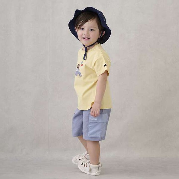 Cut Half Pants with Pockets,Blue, medium image number 6