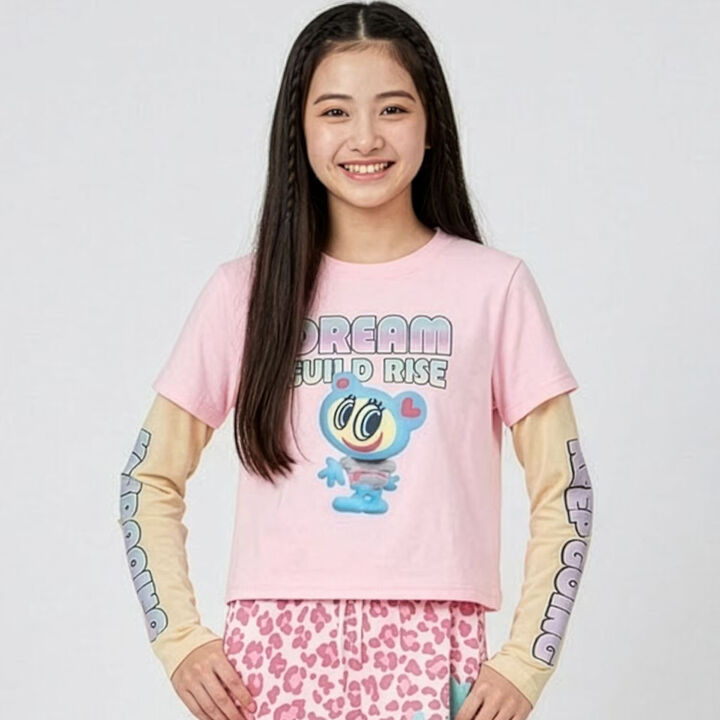 Angel Blue Mr. Nakamura Layered T-Shirt,, medium