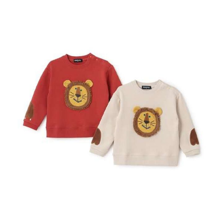 Lion Applique Sweatshirt,Red, medium image number 10
