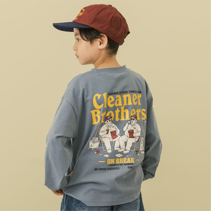 [Parent-Child Matching] [365D.] OFUZAKE Wide Long-Sleeve T-Shirt,, medium