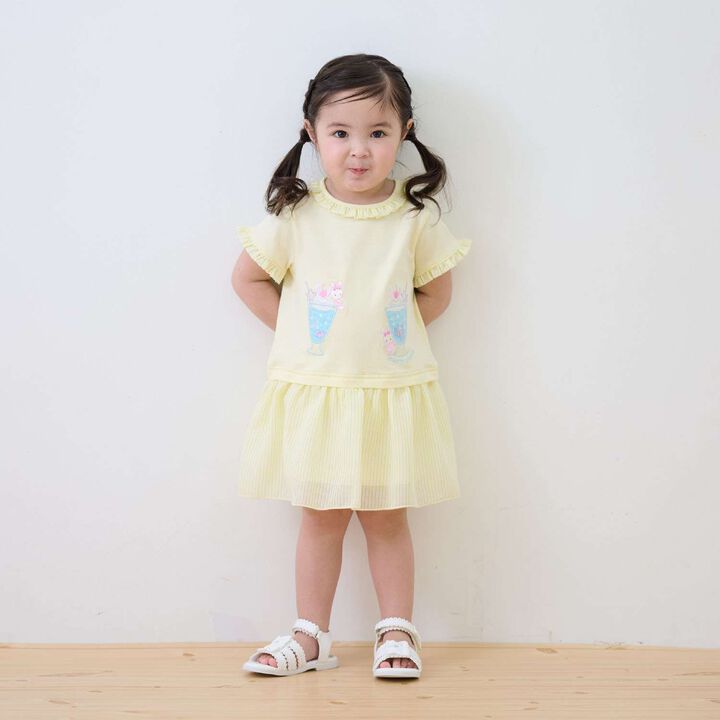 Rabbit Soda Short-Sleeve Cut and Sew One-Piece Dress,, medium
