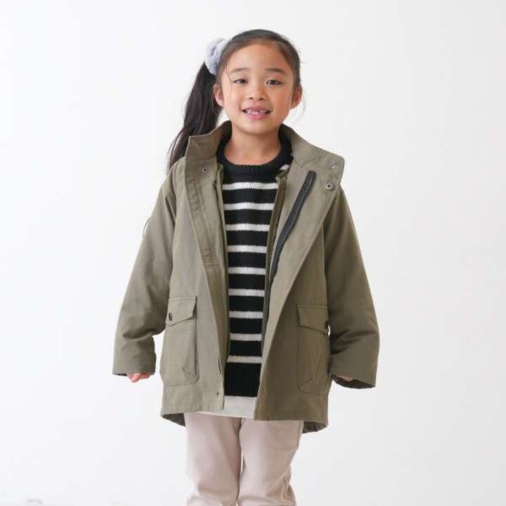[Matching with Dad Outfit] Machine Washable Kids Layered Hem Knitwear,Striped, medium image number 7