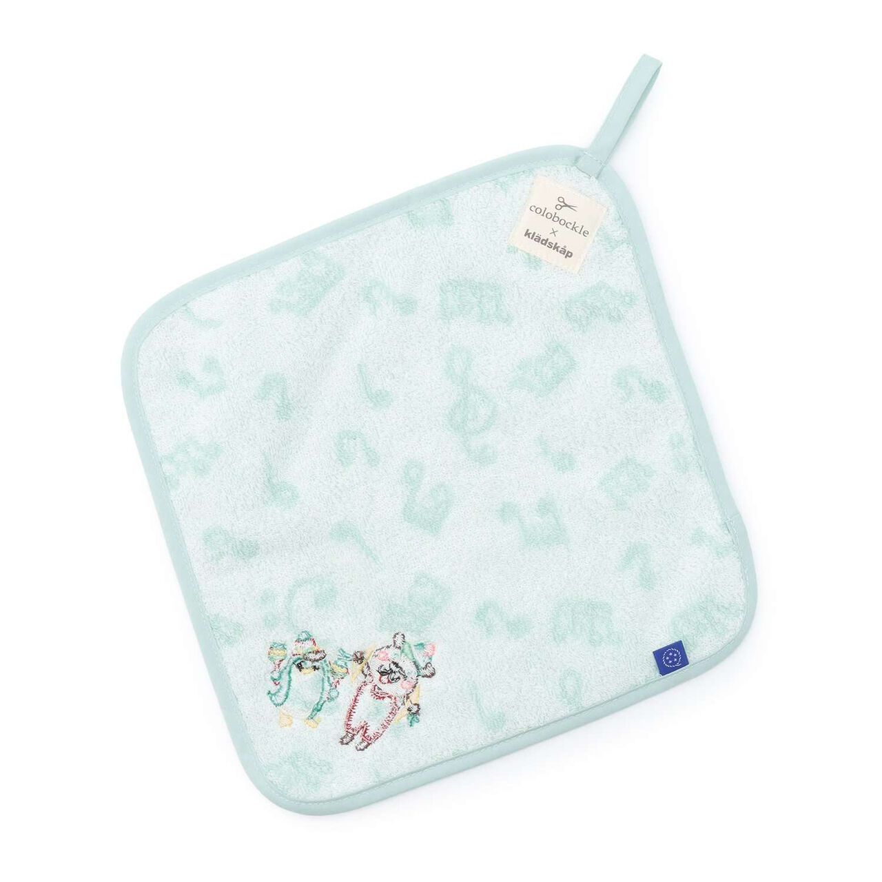 Korobokkuru Hand Towel,Sax blue, large image number 1