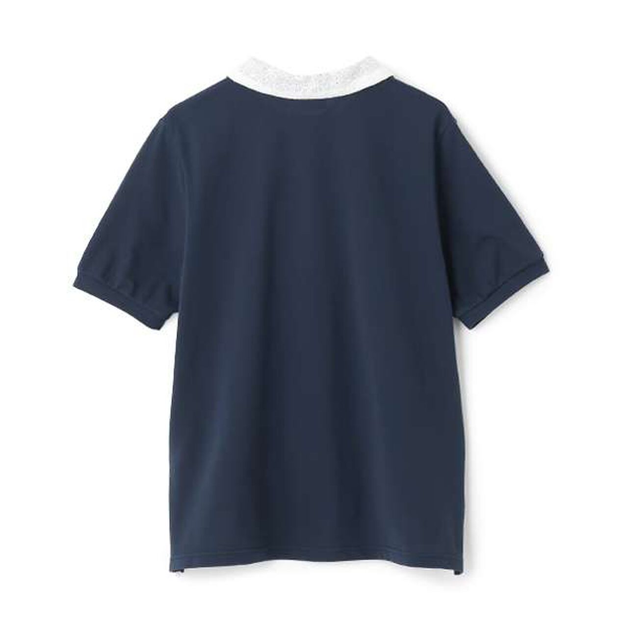 [Link] Peplum Polo Shirt,Off white, large image number 10