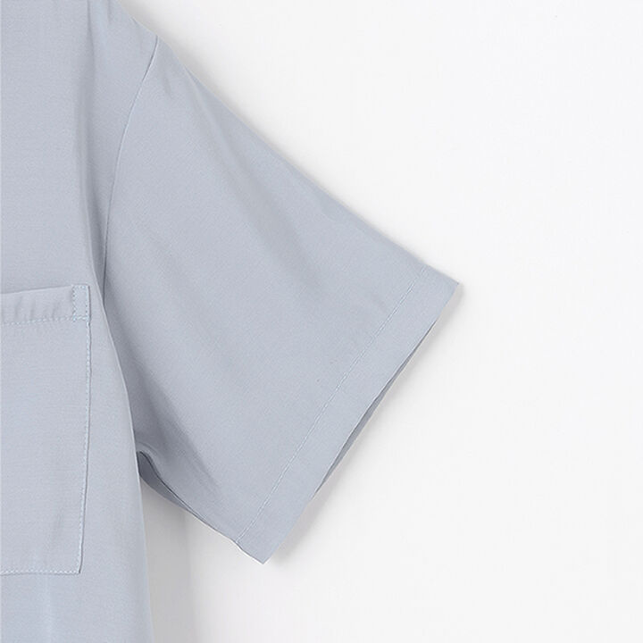 Sheer Shirt Jacket Set,Sax blue, medium image number 5