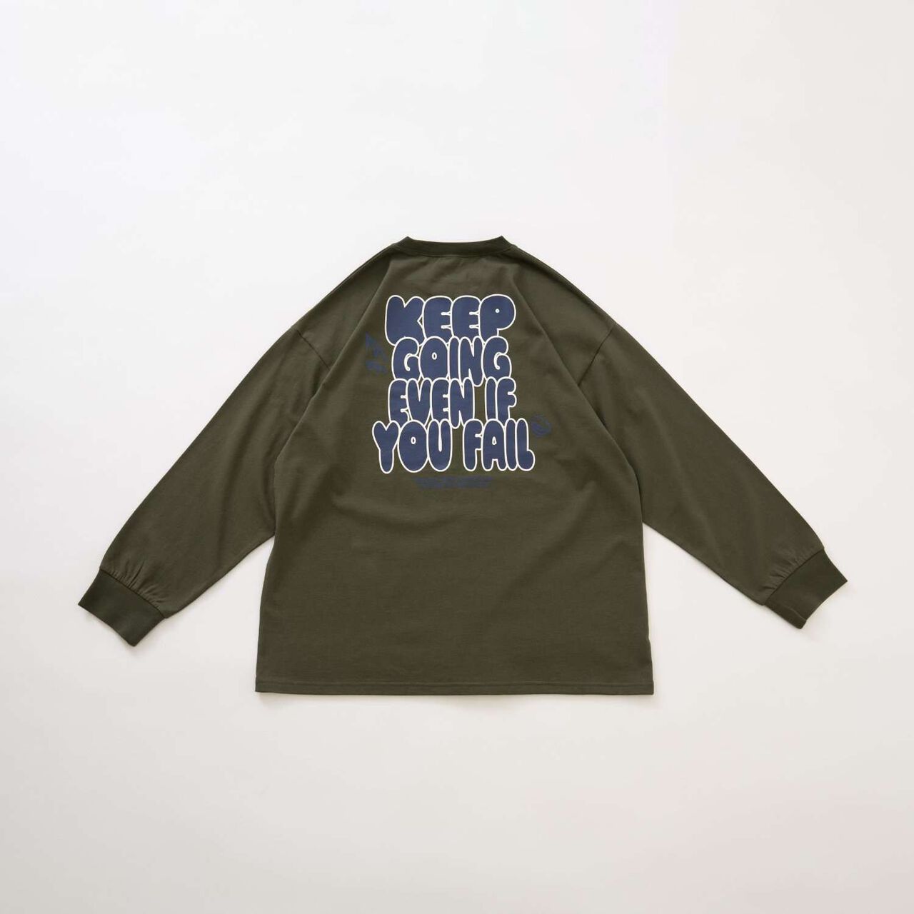 [Parent-Child Matching] [DAD] Neon Color Logo Long Sleeve T-Shirt,White, large image number 10