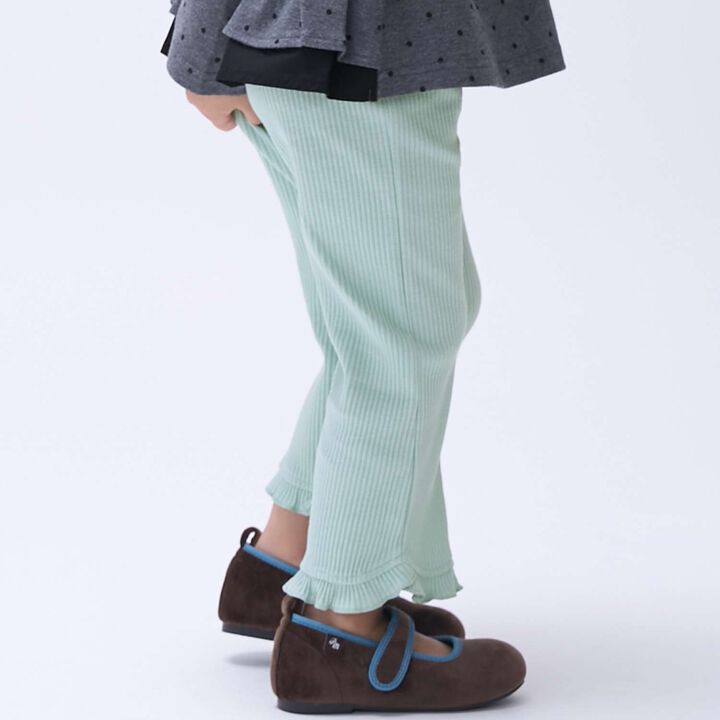 Merrowed Frill Flared Pants,Charcoal gray, medium image number 7