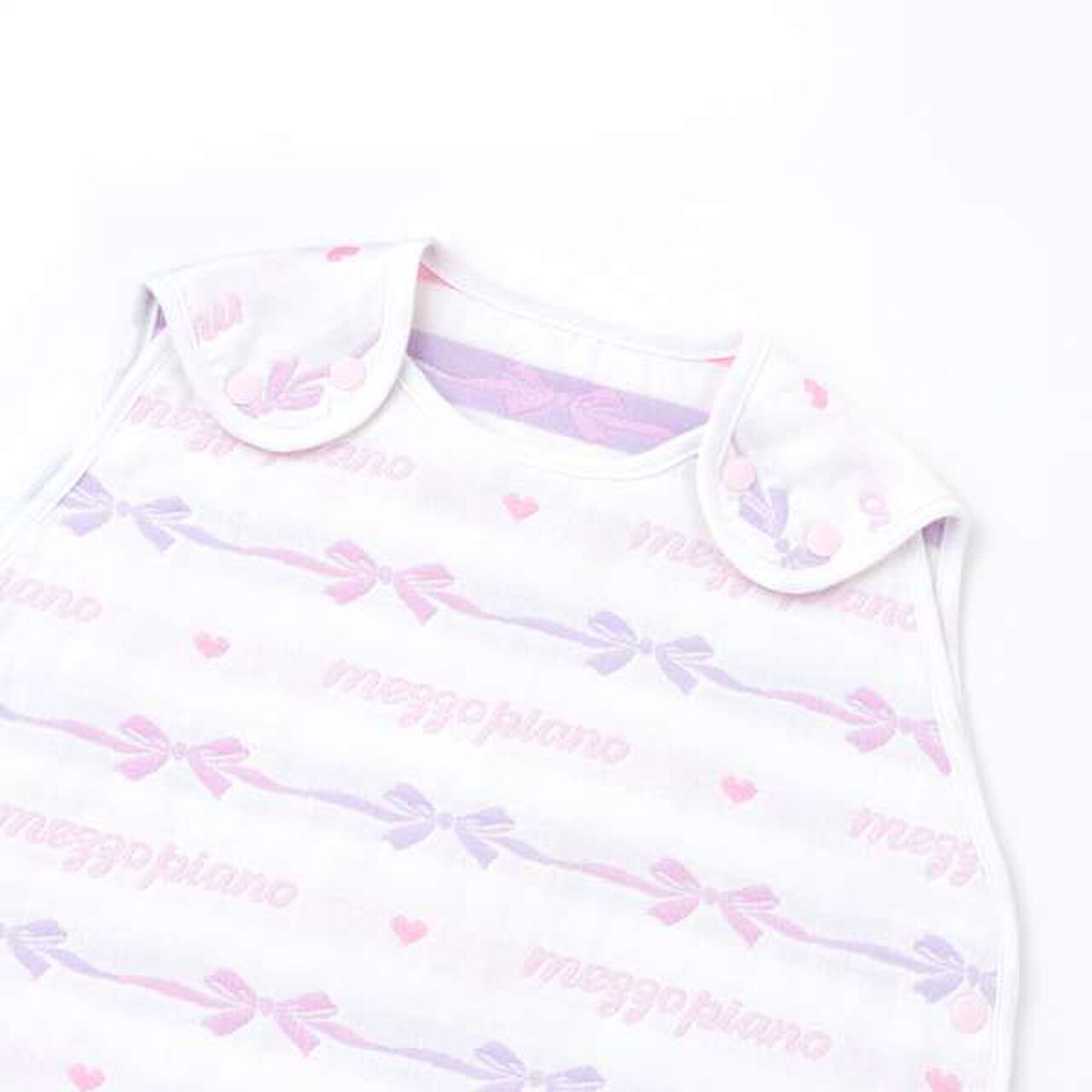 Ribbon Pattern 4-Layer Gauze Sleeper,, large image number 2