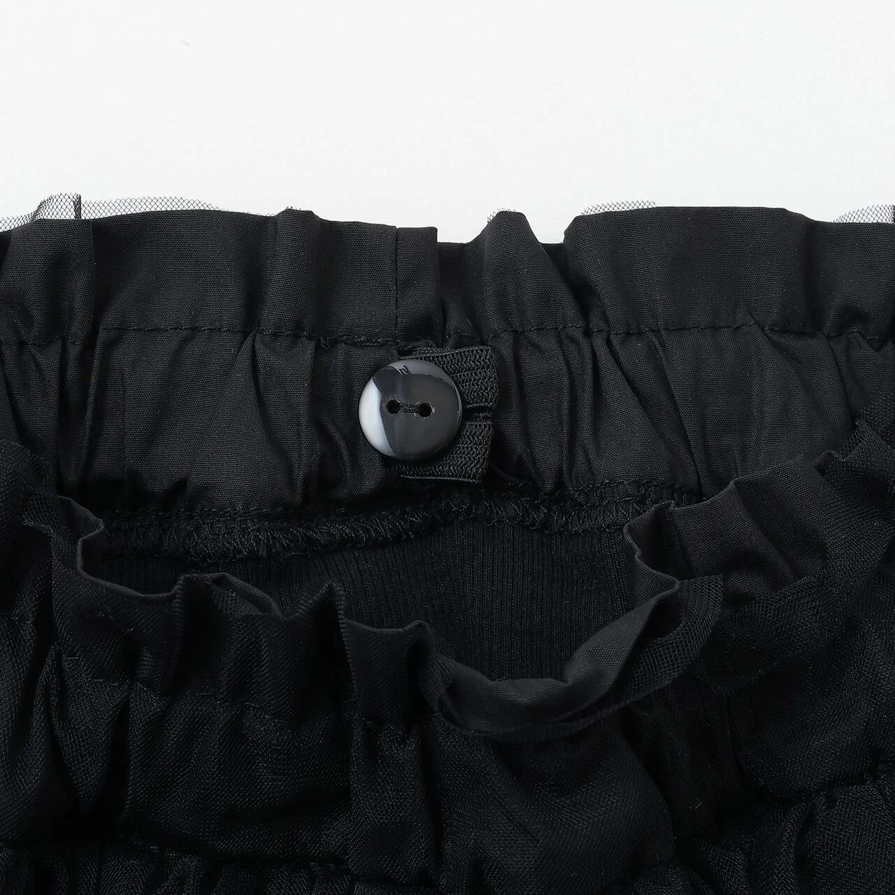 Frilly Tulle Skirt Shorts,Blue gray, large image number 8