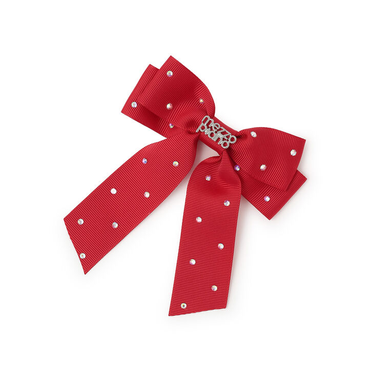 Sparkling Ribbon Hair Clip,Light pink, medium image number 5