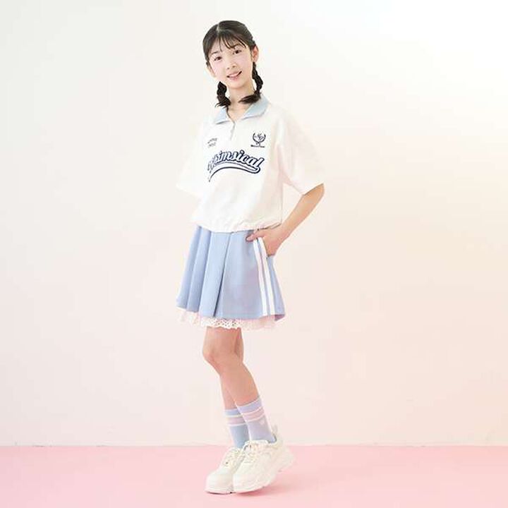 Jersey Skirt & Lace Pants Set,Gray, medium image number 20