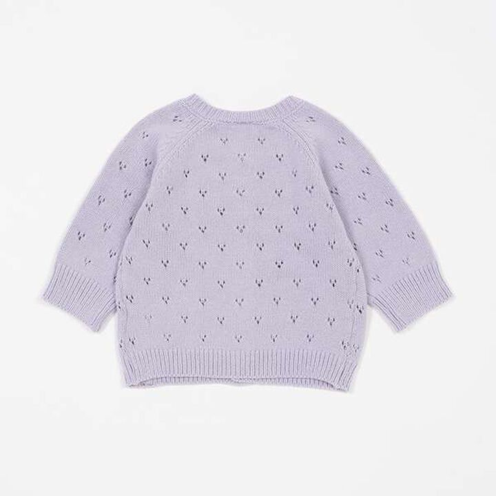 Needle Punch Cardigan,Ivory, medium image number 3