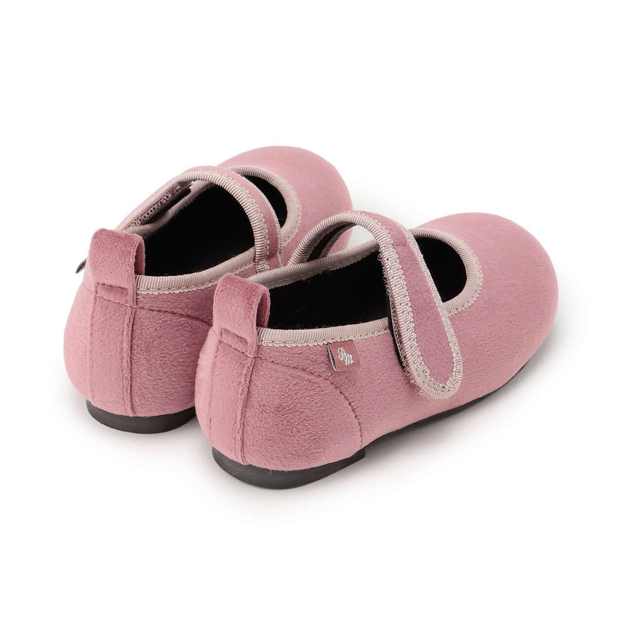 Velour One-Strap Shoes,Mocha tea, large image number 1