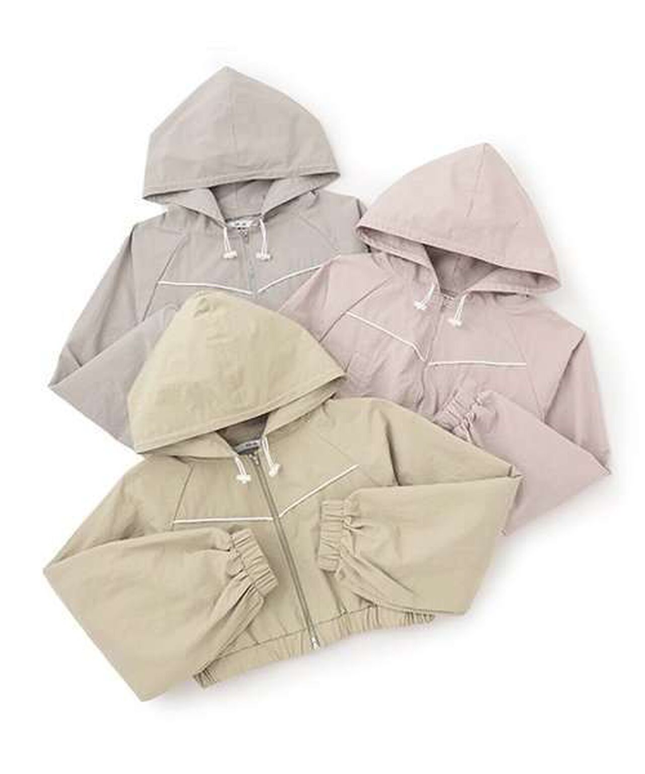 Nylon Zip Parka,Khaki, large image number 6