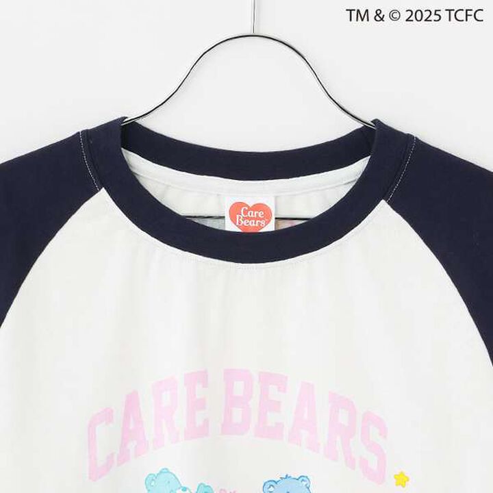 [Care Bears] Raglan Cropped Long-Sleeve T-Shirt,Navy, medium image number 2