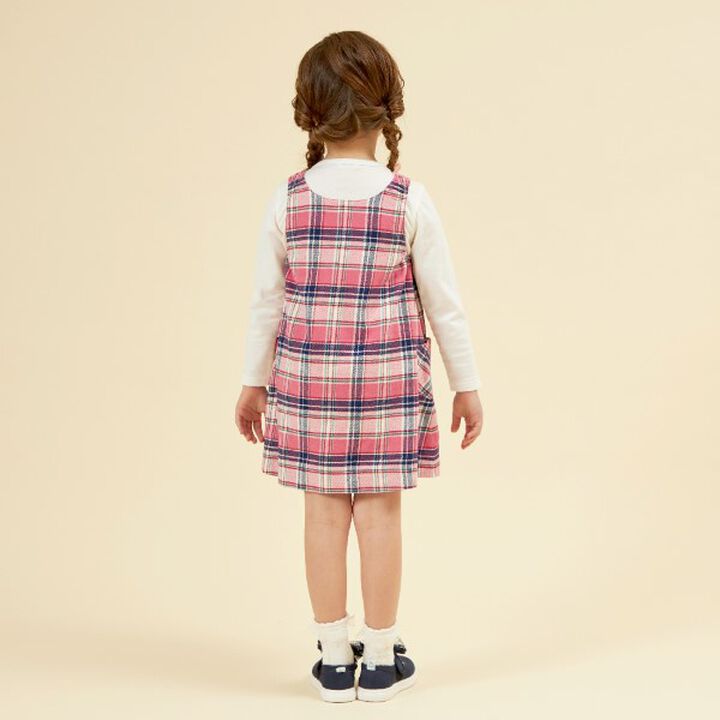 KP Check Reversible Jumper Skirt (0 to 0),Navy, medium image number 5